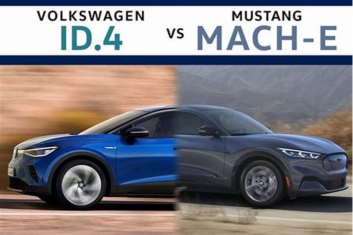 Ford Mustang Mach E vs Volkswagen ID 4 American Muscle vs German Efficiency width